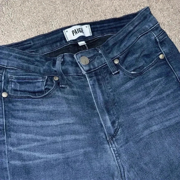 PAIGE Hoxton Ultra Skinny Jeans Womens Sz 25 Ankle Medium Wash Designer Classic - Picture 3 of 11